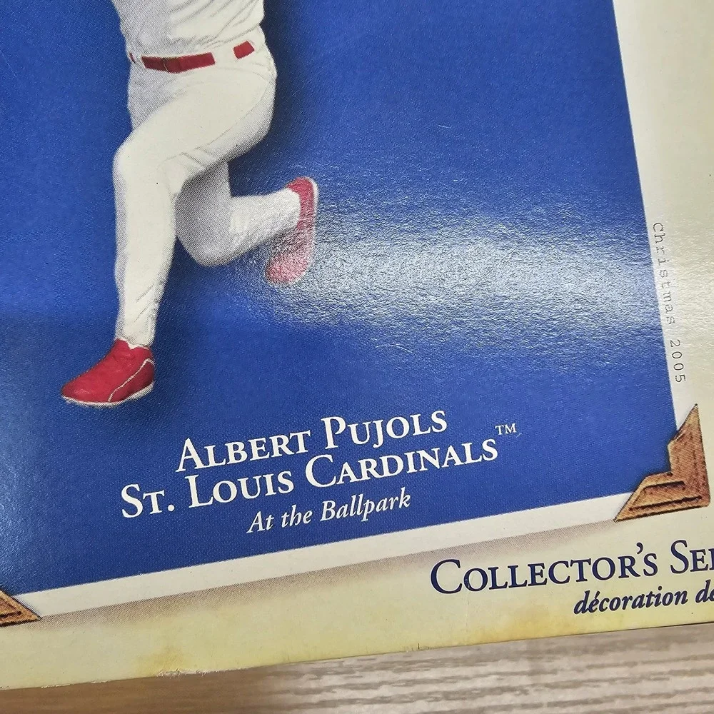 St Louis Cardinals Hallmark Ornament Albert Pujols 5 MLB Baseball Keepsake NEW